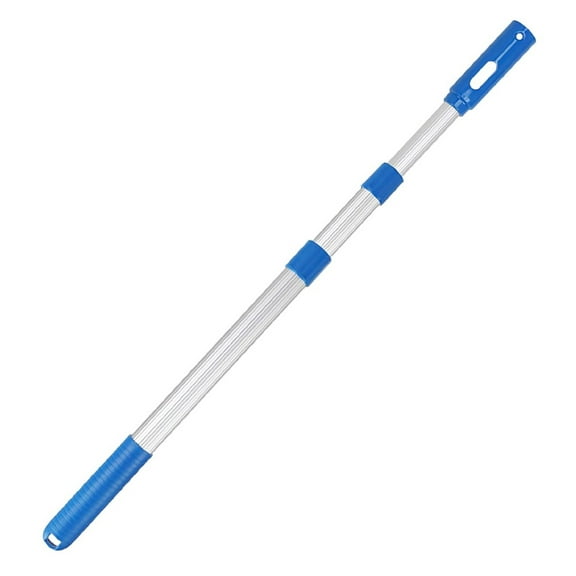 Pool Pole -Premium 34.6 in Telescopic Swimming Pool Pole,Aluminum Swimming Pool Cleaning Poles,Adjustable Telescopic Pole,for Skimmer Nets, Vacuum Heads and Brushes（Blue）