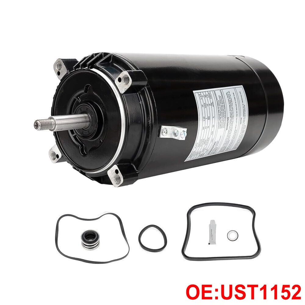 Black Stainless Steel 1.5 HP Pool Pump Motor