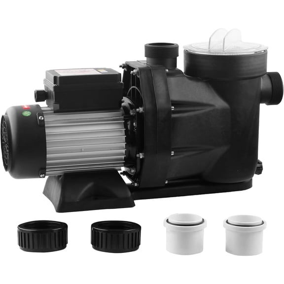 Pool Pump with Timer Above Ground/1.5HP Swimming Pool Pump 7350GPH In/Above Ground Pool Pump with High Efficiency and Low Noise,Apply to Water Circulation in Filtration System