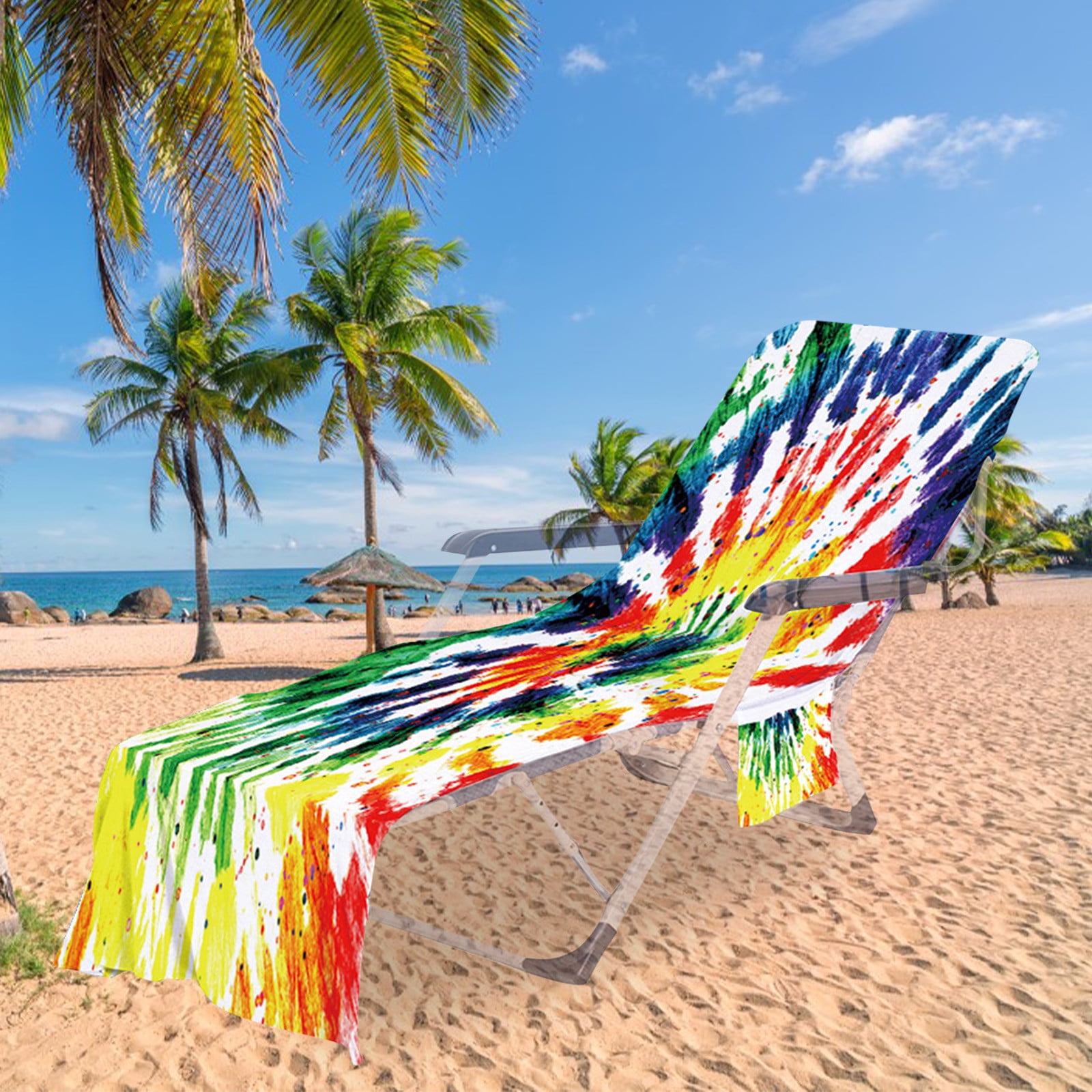 Pool-Related Clearance Sale Beach Chair Cover With Side Pockets ...