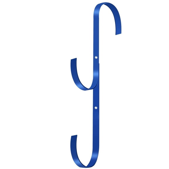 Pool Rod Hook 1 Pack Easy Remove Suspension Bracket Metal Hanger For Swimming Pool Accessories Blue Hook For Telescopic Pole Cleaning Tool Storage