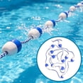 thumbnail image 1 of Pool Rope, Swimming Pool Safety Divider Rope Floating, Pool Rope Floats with 2 Hooks, Pools Lane Lines Buoy Ropes for Shallow and Deep End, Safety Pools Divider, 1 of 7
