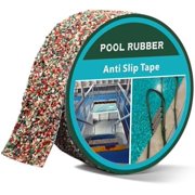 Pool Rubber Anti Slip Tape 2in x 15ft, Non-Slip Tape, Ideal for Bare Near Pools, Steps and Ramps2in x 15ft, Red