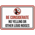 thumbnail image 1 of Pool Rules Be Considerate No Yelling Safety Sign 8"x12" - Metal Aluminum - For Pool Area, 1 of 6