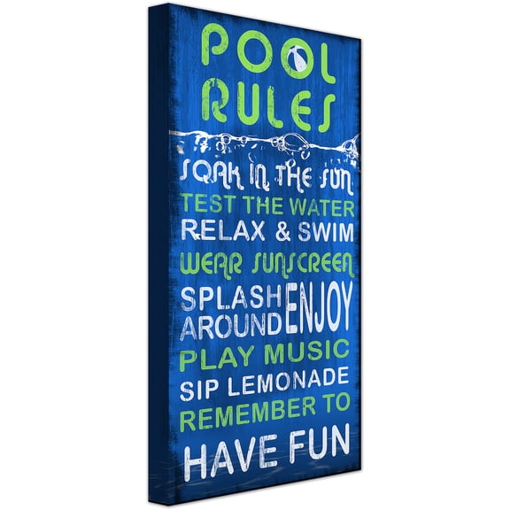 Pool Rules II Wall Art