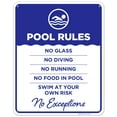 thumbnail image 1 of Pool Rules - No Exceptions Sign, Pool Sign,, 1 of 1