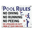 Pool Rules Sign, Indoor/Outdoor Swimming Pool Decorations