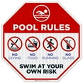 thumbnail image 1 of Pool Rules Sign, Pool Sign,, 1 of 8