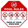 thumbnail image 1 of Pool Rules Sign, Pool Sign,, 1 of 8