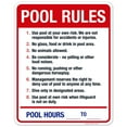 thumbnail image 1 of Pool Rules Sign, Red Pool Sign,, 1 of 1
