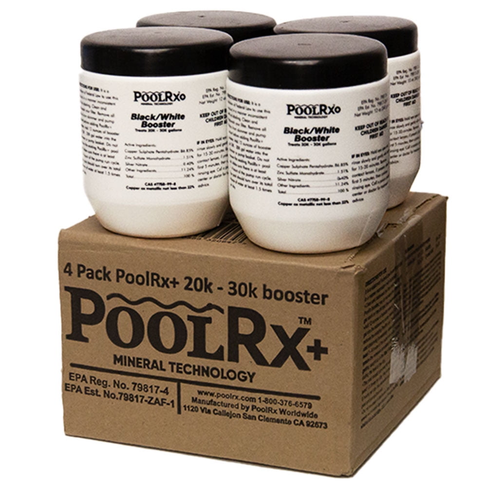 Pool Rx Plus Booster Black 20-30K Gallons 4PK - Walmart.com