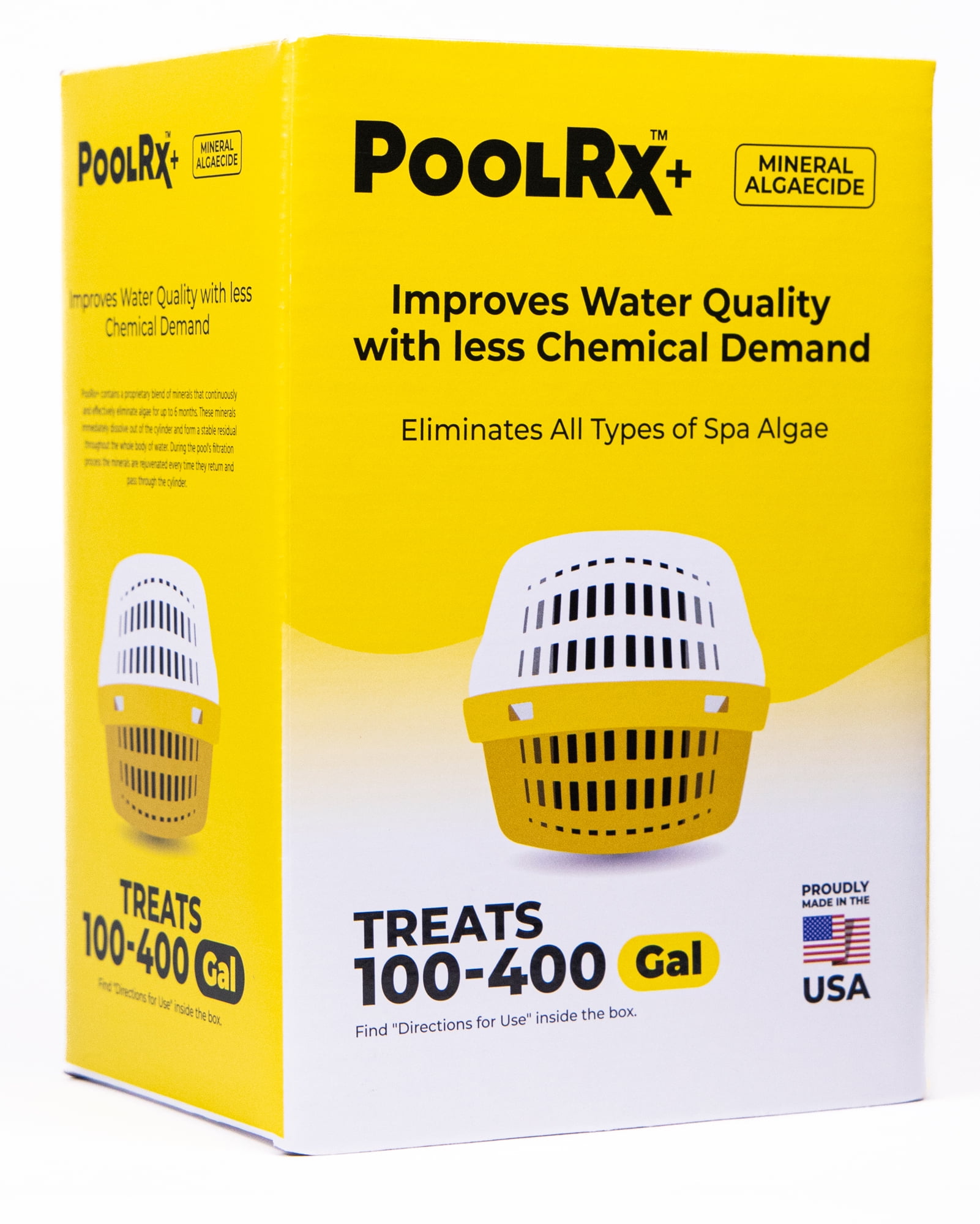 PoolRx Mineral Algaecide for Spa Water, 6-Month Treatment, Treats 100 ...