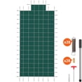 thumbnail image 1 of Pool Safety Cover 16x32ft, Inground Pool Cover with Steps, Green Mesh Winter Cover, 1 of 7