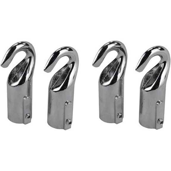 Pool Safety Rope Hook with Screws for 3/4" Safety Pool Rope and Float Kit (4 Hooks)
