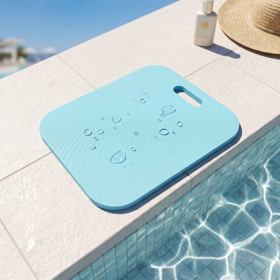 Pool Seats for Edge of Pool, 17x13 Inch Eva Foam Pool Cushions for Side of Pool, Anti Slip Poolside Seating Mat, Multifunction Poolside Accessories for Summer Outdoor Beach