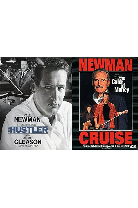 Pool Shark The Color of Money Tom Cruise & The Hustler Paul Newman (Fast Eddie) DVD Movie Set