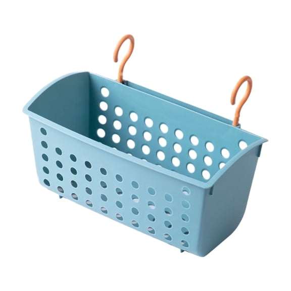 Pool Side Storage Basket – Above Ground Pool Accessories, Cup Holder & Toy Storage Bin, Hangs on Frame Pools, Large Capacity, Durable Plastic (11.4"x6.1"x5.5")