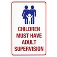 thumbnail image 1 of Pool Sign, Children Must Have Adult Supervision Warning Sign, Pool Rules Security Metal Signs for Busines Home Outdoor Indoor Garage Street Wall Caution Decor 8 x 12 Inch, 1 of 4