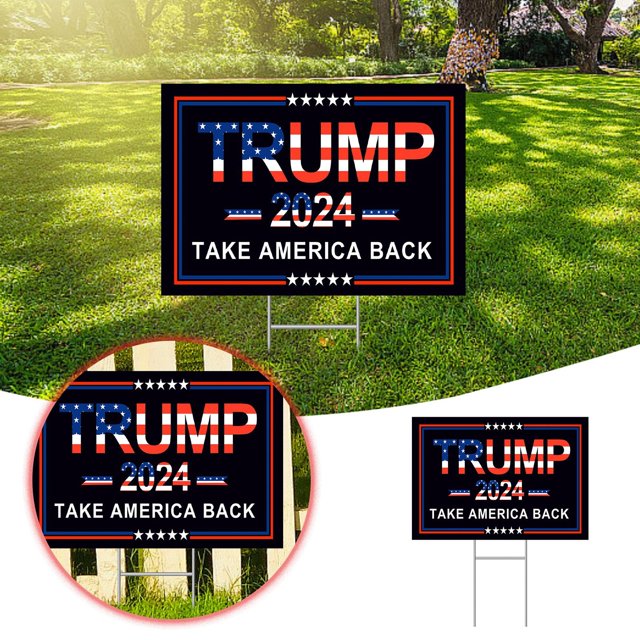 Pool Signs 2024 Yard Signs 18 X 12 Inches Double Printing Take America