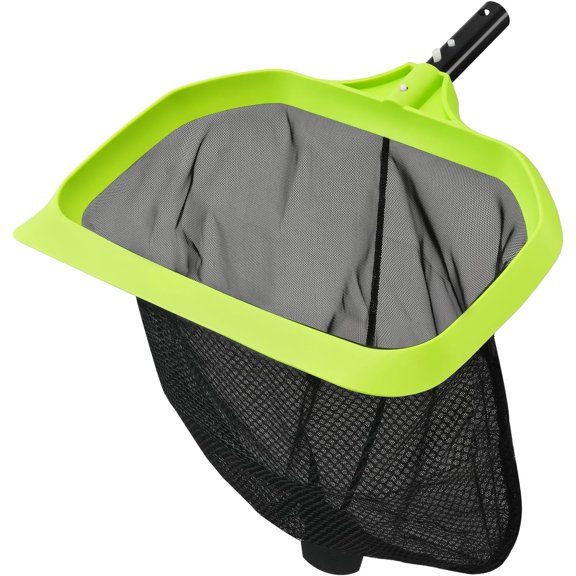 Pool Skimmer Net, 17.5" Leaf Rake with Fine Mesh, Reinforced Triangular Frame, Scratch-Free Edges for Swimming Pool Cleaning Leaves,  & Debris (Pole Not Included)