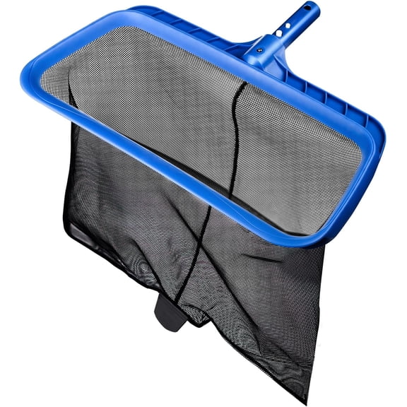 Pool Skimmer Net with Heavy Duty Diamond Mesh - Sturdy Reinforced Leaf Rake for Leaves, Twigs, Floating Debris - Durable Frame for Above Ground & Inground Swimming Pools (No Pole)