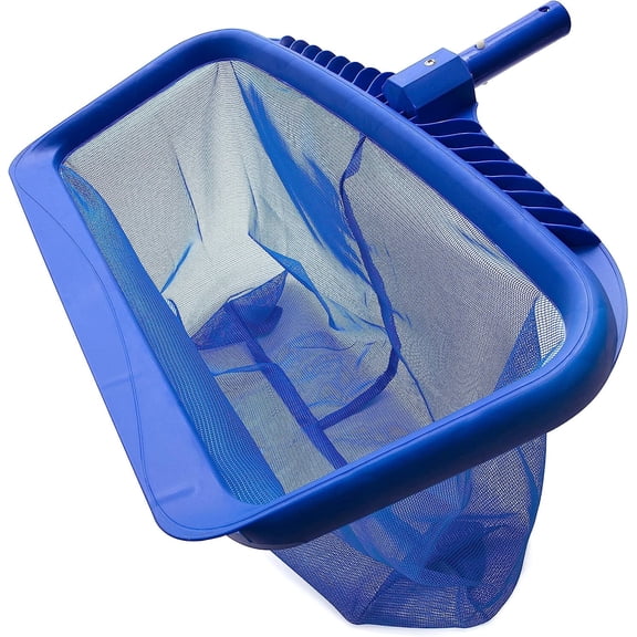 Pool Skimmer Net, Heavy Duty Leaf Rake Cleaning Tool, Fine Mesh Net Bag Catcher