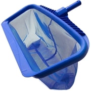 Pool Skimmer Net, Heavy Duty Leaf Rake Cleaning Tool, Fine Mesh Net Bag Catcher