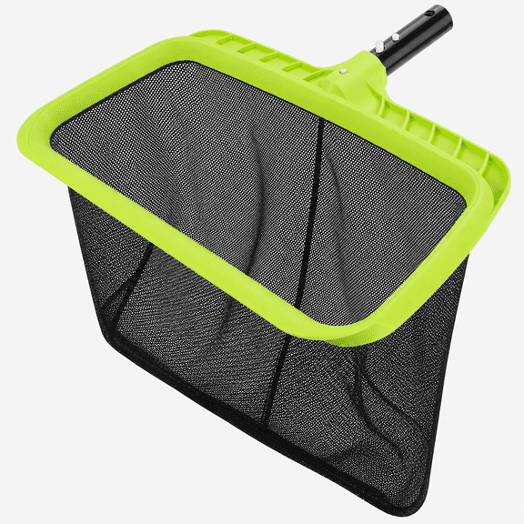 Pool Skimmer Net, Heavy Duty Leaf Rake Cleaning Tool, Fine Mesh Net Bag Catcher