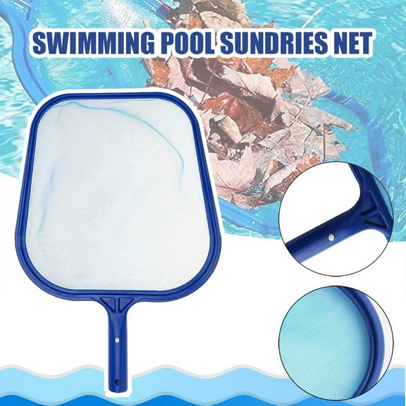 Pool Skimmer Net, Heavy Duty Swimming Leaf Rake Cleaning Tool - Pool Leaf Net Net Head Cleaner for Fast Cleaning, Debris Pickup Removal
