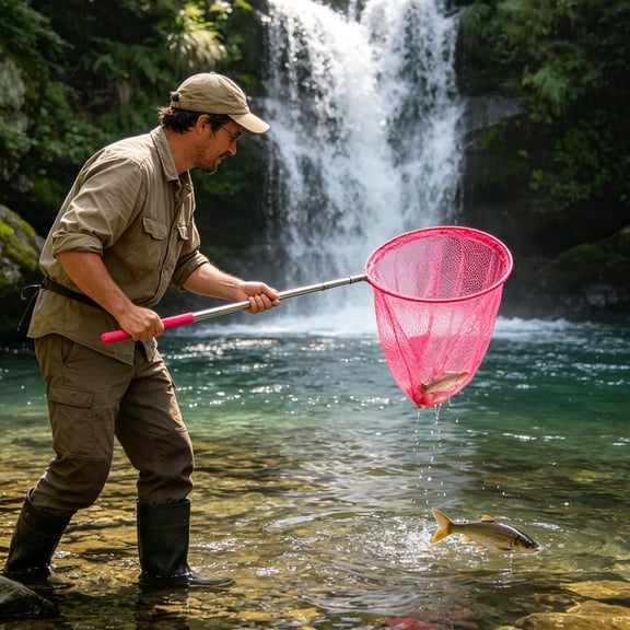 Pool Skimmer Net, Swimming Pool Cleaning Leaf Rake with Expandable Rod Telescopic Pole, Durable Fine Mesh Skimmer for Removing Debris Leaves, Professional Cleaning Kit for Ponds Hot Tub Bathtub