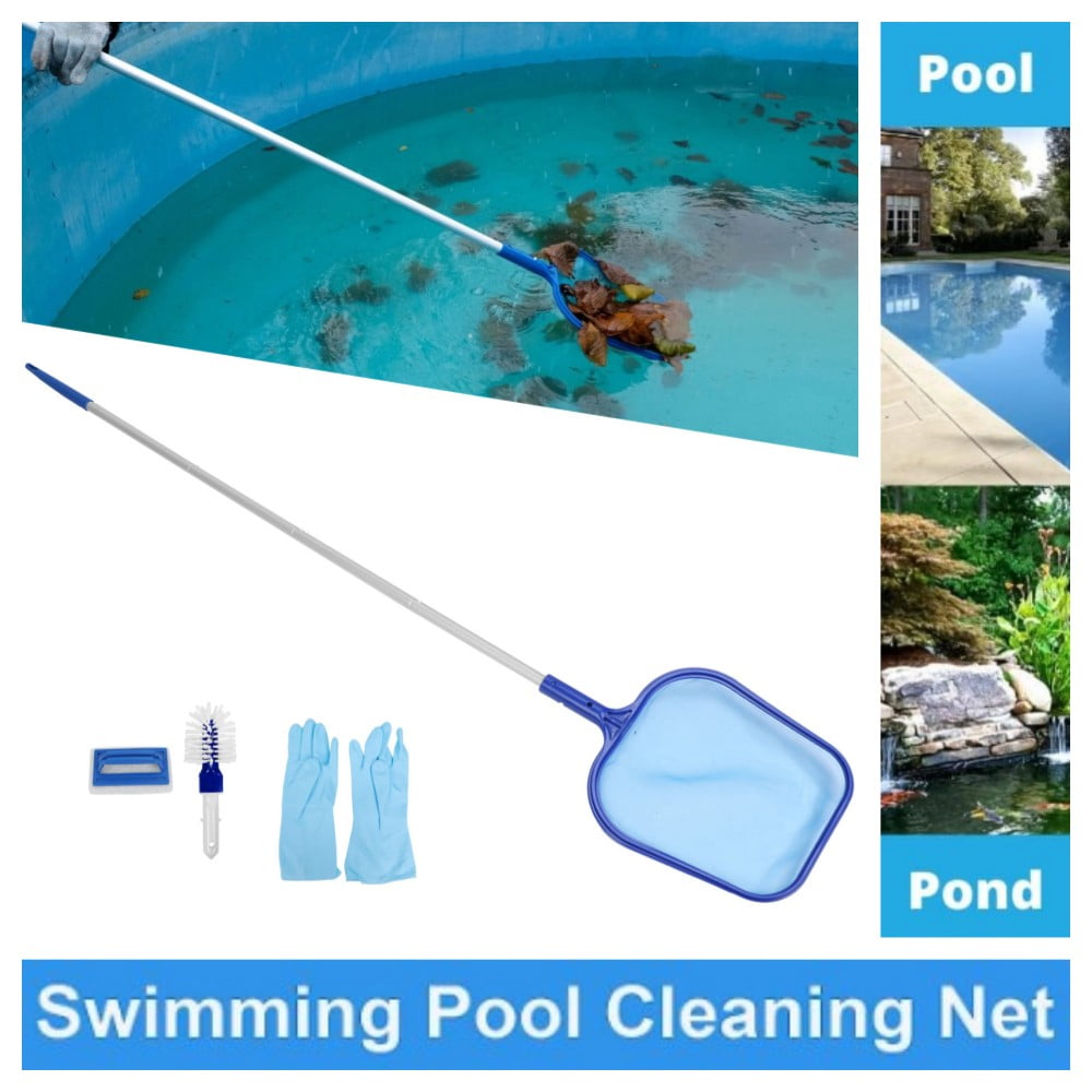 Pool Skimmer Net with Pole Fine Mesh Pool Net Skimmer Pool Cleaning Net