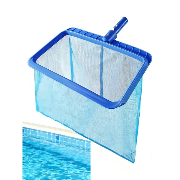 Pool Skimmer, Pool Skimmer Net without Pole, Swimming Pool Leaf Skimmer Net with Reinforced Frame, Durable Deep Rake Net Easy Scoop Edge
