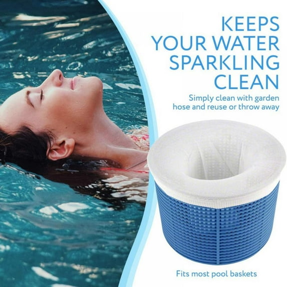 Pool Skimmer Socks,Excellent Savers for Pool Filters Baskets, and Skimmers Fine Mesh Scum Pool Filter Socks Nets Sock/Net/Saver to Protect Your Inground or Above Ground Pool,1pc