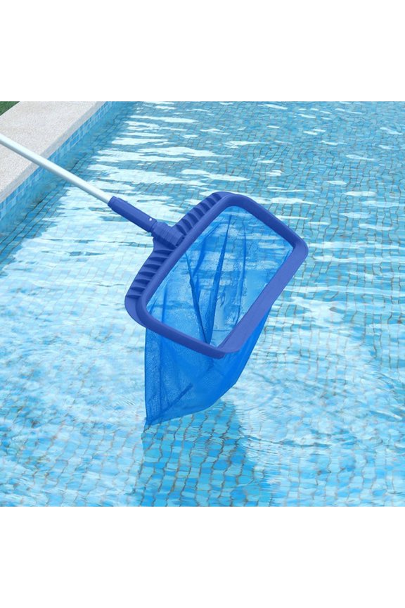 Pool Skimming Net, Heavy Duty Leaf Rake for Swimming Pool, Fine Mesh Net for Cleaning Debris and Floating Contaminants from Water Surface