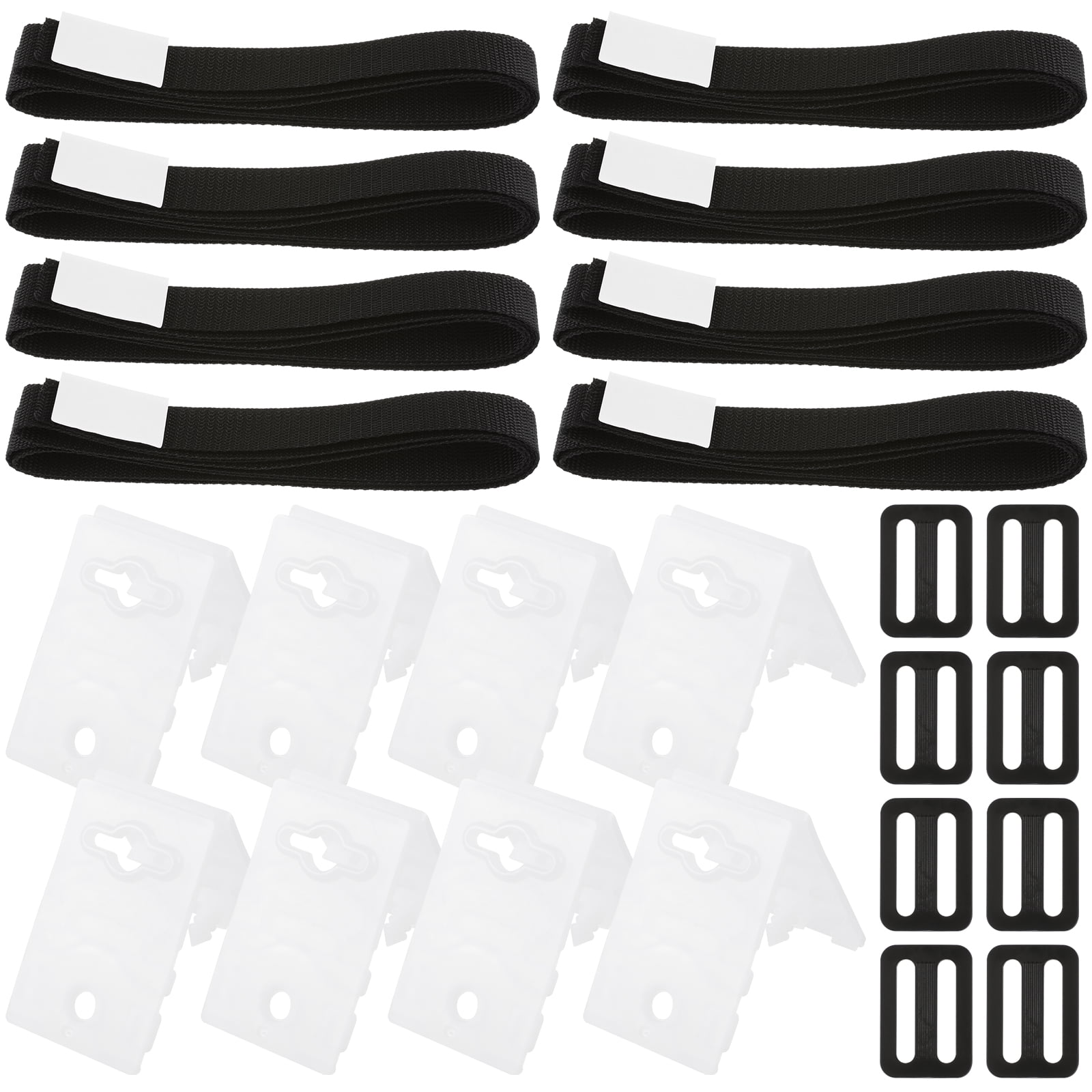 Pool Solar Cover Reel Attachment Kit Including Cord Plates Buckles