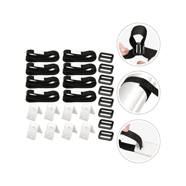 Pool Solar Cover Reel Attachment Straps Kit for in Ground Swimming Pool