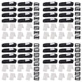 thumbnail image 1 of Pool Solar Cover Reel Straps Attachment Kit, for In Ground Swimming Pool Cover, 32 Adhesive Nylon Straps &Tabs+32 Cord Plates+32 Buckles, Easy-Installation, 1 of 6