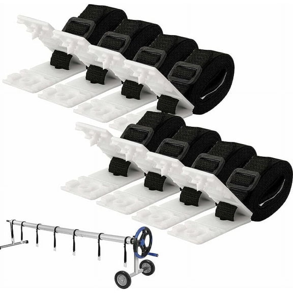 Pool Solar Cover Reel Straps, Universal Fit Compatible With In-ground Solar Pool Reels, Essential For Swimming Pool Cover Ensures Strong And Sturdy Connection