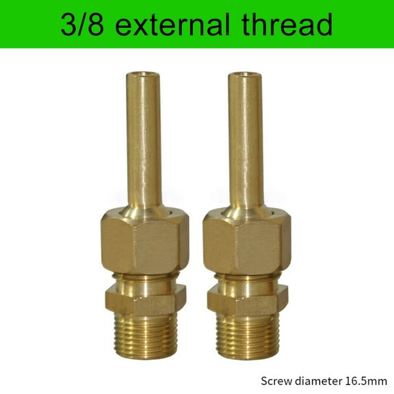 Pool Spa Brass Deck Jets 2pcs Featuring Adjustable Nozzle Flow for Personalized Water Effects, Suitable for Deck Installation (3/8)