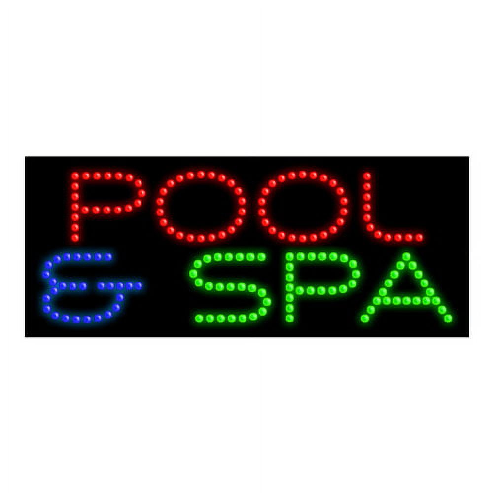 Pool & Spa-LED Dots Sign Made in USA - Walmart.com