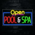 thumbnail image 1 of Pool & Spa LED Neon Sign 33"L x 18"H #35559, 1 of 3