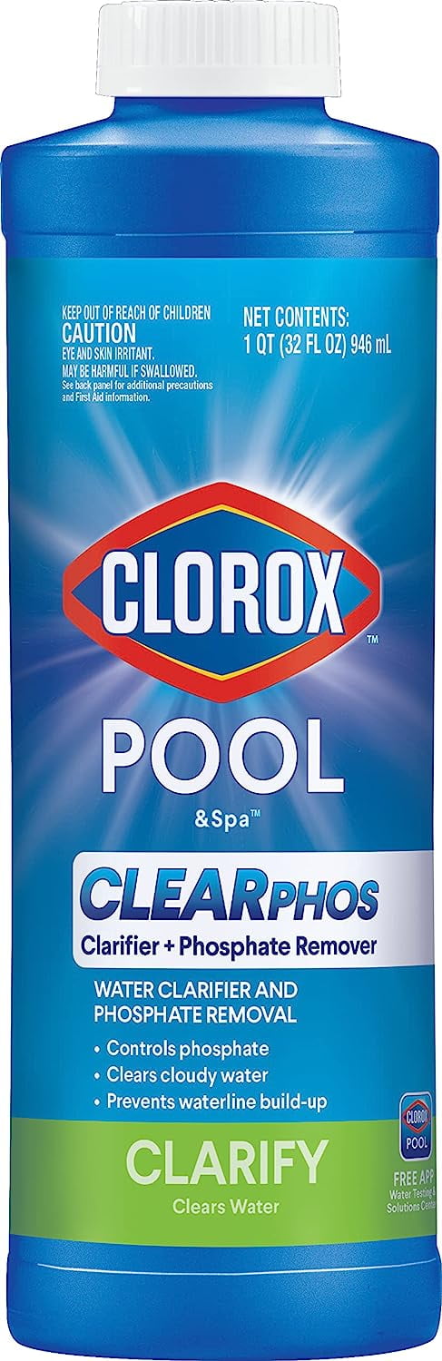 Pool&Spa™ Swimming Pool ClearPHOS Water Clarifier and Phosphate Remover, 1 Quart (Pack of 1)
