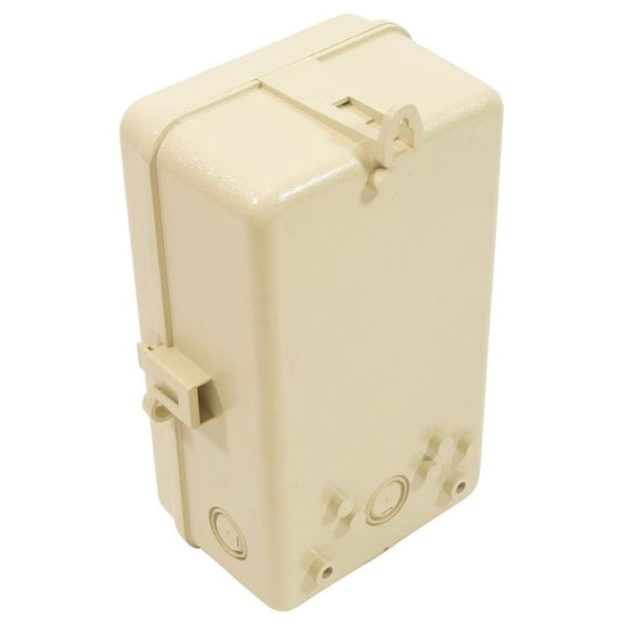 Pool Spa Timer Enclosure - Rainproof Plastic Case for T100/T170/T1400 Series - NEMA 3R Rated - Beige - 6.5" x 4" x 10"