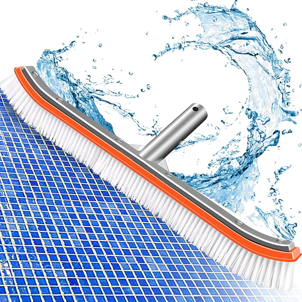 Pool Special 18 Inch ExtraWide Nylon Pool Brush, Heavy Duty Vinyl Pool