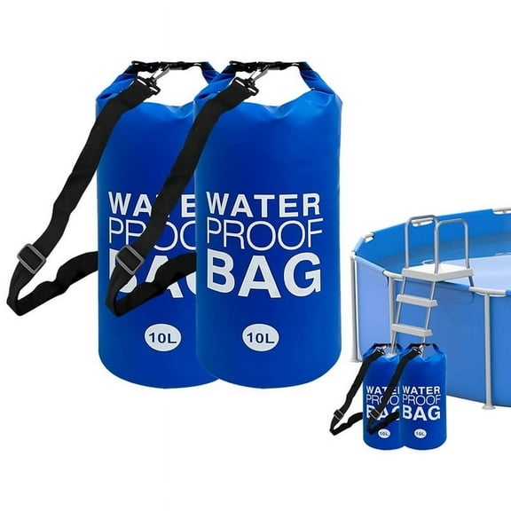 Pool Step Weights, Pool Ladder Weights for Above Ground Pools, Waterproof Sand Bags for Pool Steps 10Lx2PCS Blue