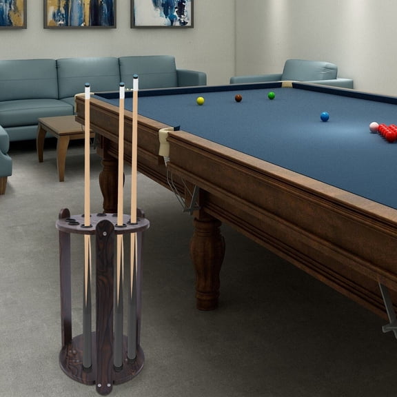 Pool Stick Holder Pool Cue Holder Pool Cue Stick Rack Wood Billiard Stick Holder for Home, School, Club