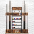 thumbnail interactive-video image 1 of GOOX Pool Stick Holder Wall Mount-Billiards Pool Cue Holder... 1 of 14