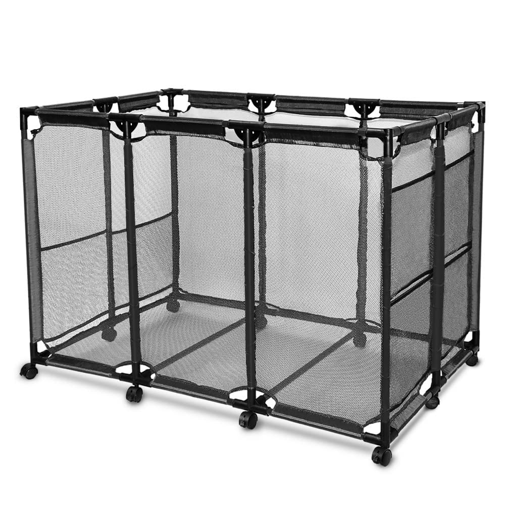 Pool Storage Bins Rolling Storage Cart with Nylon Mesh - Walmart.com