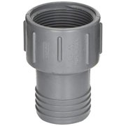 Pool Style Chemicals K011BU-G 1.25-1.5 in. Hose Adapter, Gray