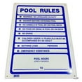 thumbnail image 1 of Pool Style Chemicals PS233 18 x 24 in. Pool Rules Sign - Red, White & Blue, 1 of 1